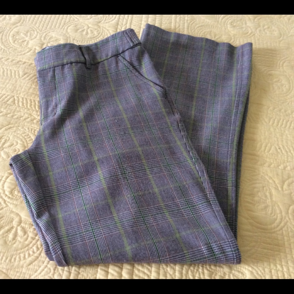 Nice plaid dress pants.